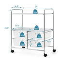 Mobile 4 Drawers Shelves Rolling Storage Cart Rack by LJGDeals