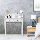Writing Desk 2-Tier Vanity Desk Computer Desk with 4 Drawers by LJGDeals