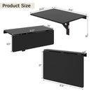 31.5 x 23.5 Inch Wall Mounted Folding Table for Small Spaces by LJGDeals