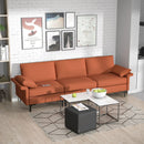 Large 3-Seat Sofa Sectional with Metal Legs and 2 USB Ports for 3-4 people by LJGDeals