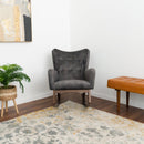 Alistair - Rocking Chair - Brown / Dark Gray by HouseOfZazla