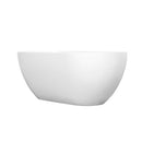 Small Size Stone Resin Solid Surface Oval Shape Freestanding Bathtub For The Bathroom - Matte White by HouseOfZazla