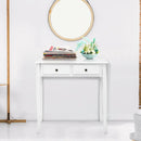 Writing Desk 2-Tier Vanity Desk Computer Desk with 4 Drawers by LJGDeals