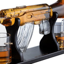 Gun Large Decanter Set Bullet Glasses - Limited Edition - 1000ml