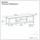 Burlington - Low TV Media Stand - Mahogany by Unique Piece Furniture