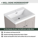 Contemporary Freestanding Bathroom Vanity With Resin Sink & Soft-Close Cabinet Doors by Unique Piece Furniture