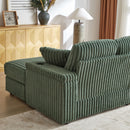 3 Seater Sofa With 2 Ottomans For Living Room by HouseOfZazla
