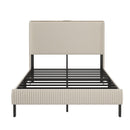 Platform Bed With Metal Frame And Charging Station by Unique Piece Furniture