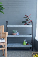 Homestead Galvanized Shelf Display 3 Tier - Metallic Gray by HouseOfZazla