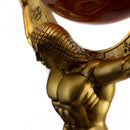 Atalas Bronze World Globe Whiskey Decanter Premium Barware Gift by The Wine Savant