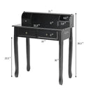 Writing Desk 2-Tier Vanity Desk Computer Desk with 4 Drawers by LJGDeals