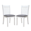 Modern Dining Chair, Wooden Back, Cushion Seats (Set of 2) by Unique Piece Furniture
