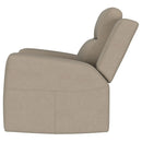 Slater - Upholstered Recliner Chair With Manual Recline - Taupe by HouseOfZazla