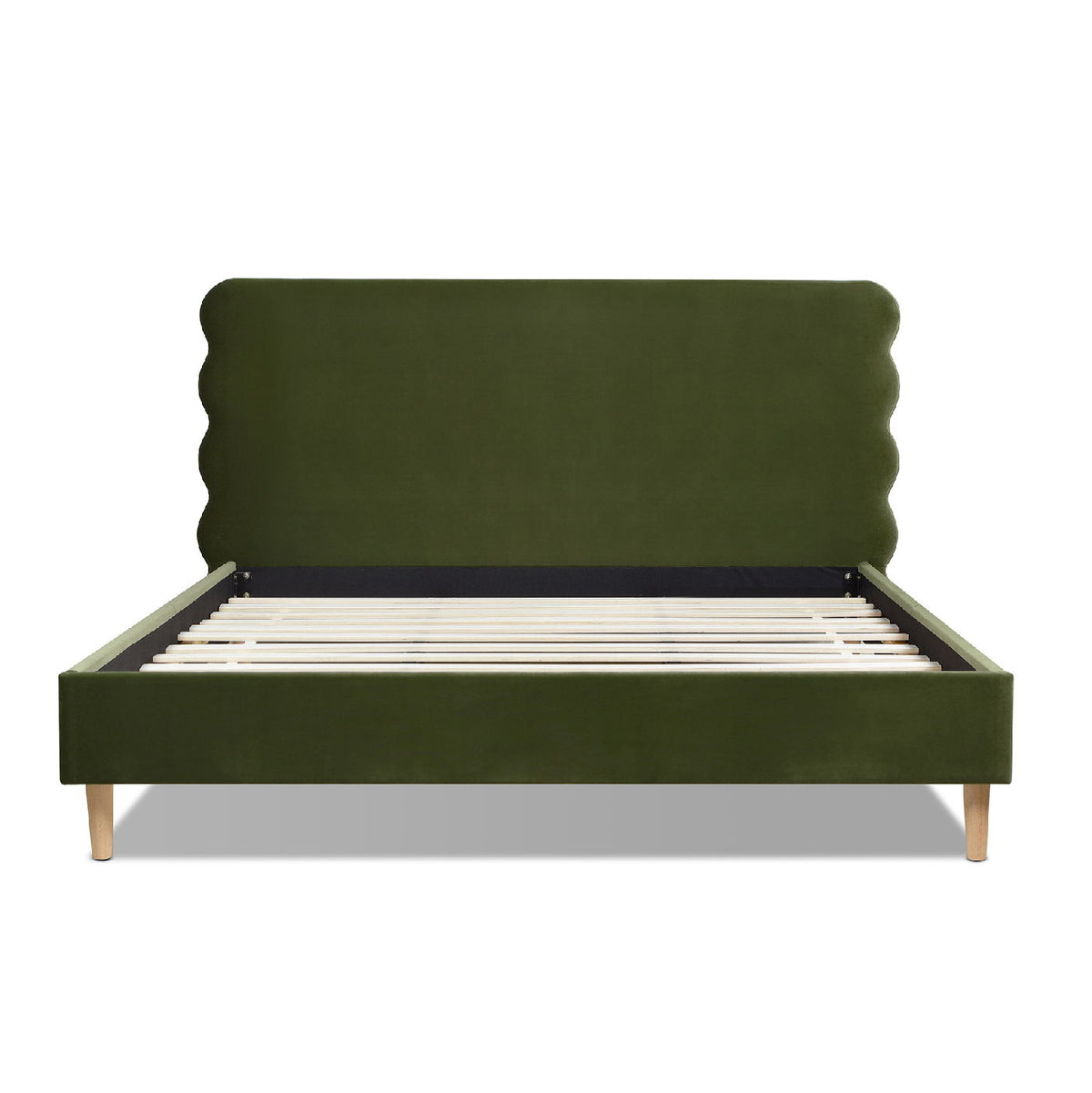 Stockholm - Modern Wavy Headboard Platform Bed, photo 4 of 30