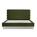 Stockholm - Modern Wavy Headboard Platform Bed by HouseOfZazla