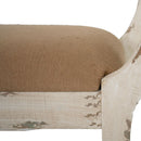 Harlow - Bench, Farmhouse / French Country Style Vanity Chair - Beige / White by HouseOfZazla