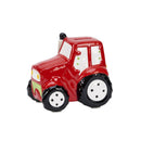 Red Ceramic Tractor Bank by creativegiftsdirect