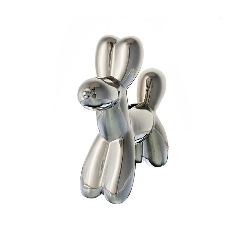 Balloon Dog Bank Silver