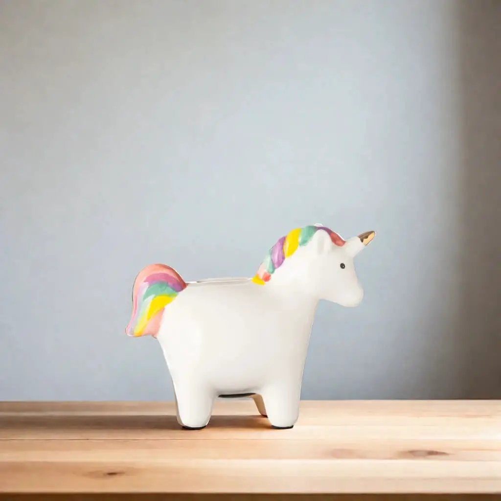 Unicorn Bank, installed in a room