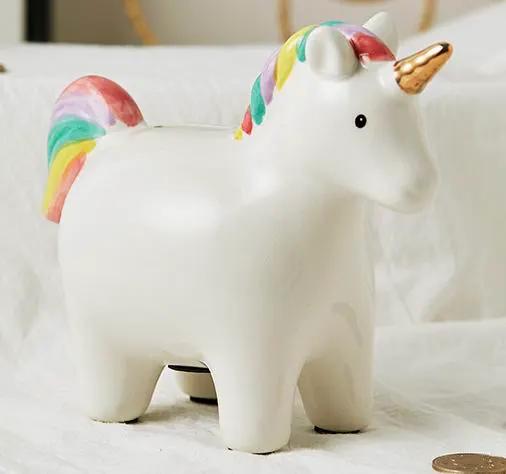 Unicorn Bank, installed in a room
