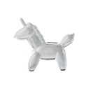 Balloon Unicorn Bank Silver by creativegiftsdirect