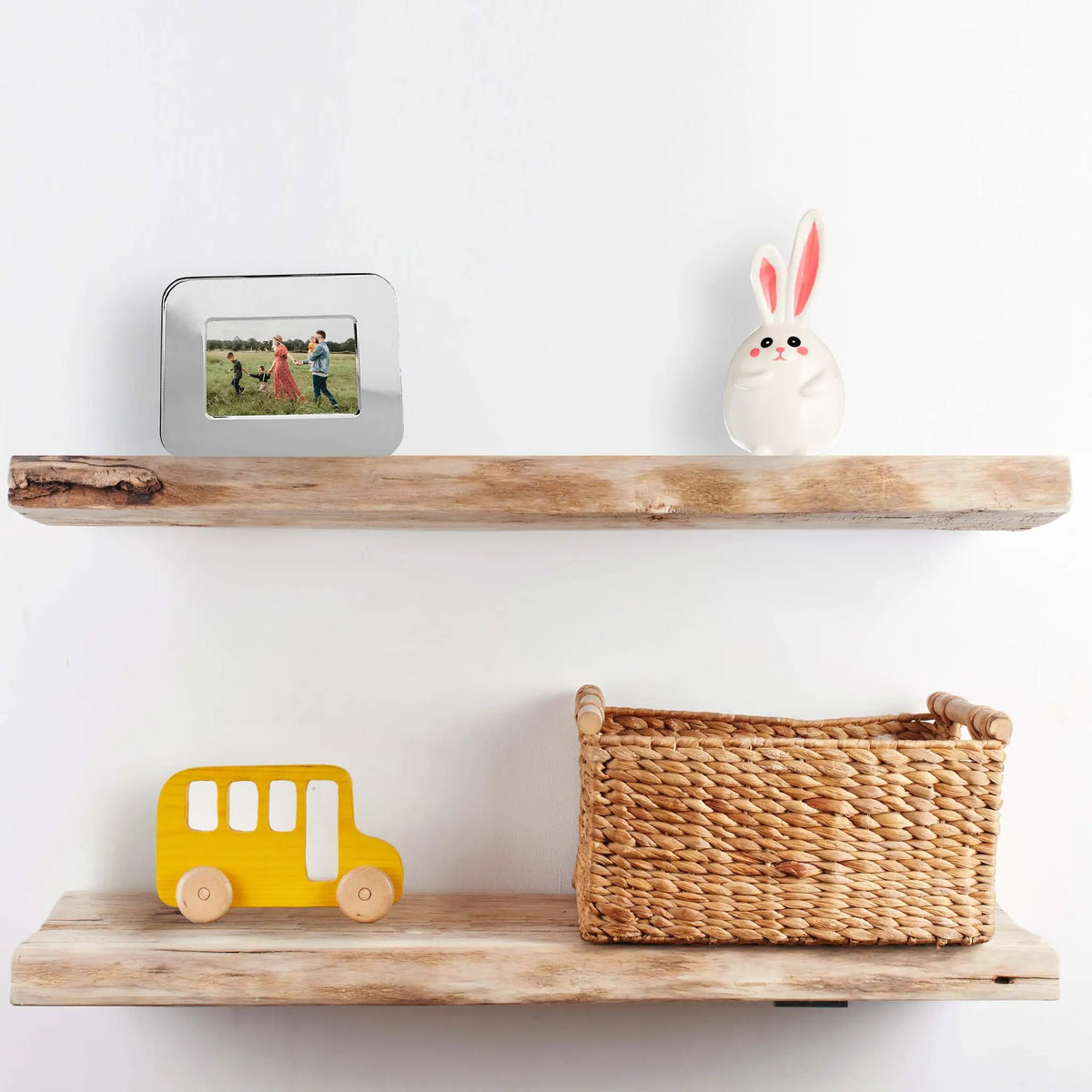 Ceramic Bunny Bank, installed in a room