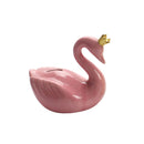 Ceramic Swan with Crown Bank by creativegiftsdirect
