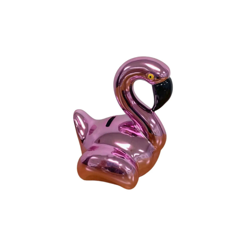 Ceramic Flamingo Bank, photo 2 of 3