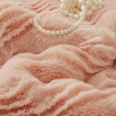 Soft Thick Faux Fur Sofa Cover Stripe Fluffy Fuzzy Non-Slip Washable Couch Covers by Slipcover KAS™