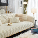 Winter Thickened Rabbit Plush Non-slip Sofa Cushion, Faux Fur Fluffy Furniture Protector