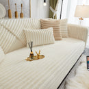 Winter Thickened Rabbit Plush Non-slip Sofa Cushion, Faux Fur Fluffy Furniture Protector