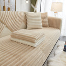 Winter Thickened Rabbit Plush Non-slip Sofa Cushion, Faux Fur Fluffy Furniture Protector