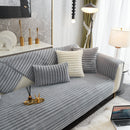 Winter Thickened Rabbit Plush Non-slip Sofa Cushion, Faux Fur Fluffy Furniture Protector