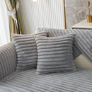 Winter Thickened Rabbit Plush Non-slip Sofa Cushion, Faux Fur Fluffy Furniture Protector
