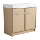 Freestanding Bathroom Vanity With Resin Sink & Soft Close Cabinet Doors by Unique Piece Furniture