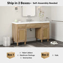 Bathroom Vanity With Sink, Spacious Storage Cabinet by HouseOfZazla