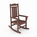 Traditional Porch Rocker Classic HDPE Poly Lumber For Porch, Patio, And Garden Comfort by HouseOfZazla