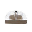 Wall Mounted Bathroom Sink With Towel Bar And Faucet - White / Black by HouseOfZazla