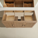 Fully Assembled 48" Freestanding Single Sink Light Coffee Bathroom Vanity by HouseOfZazla
