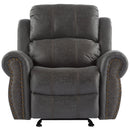 Wide Standard Manual Glider Recliner by Unique Piece Furniture