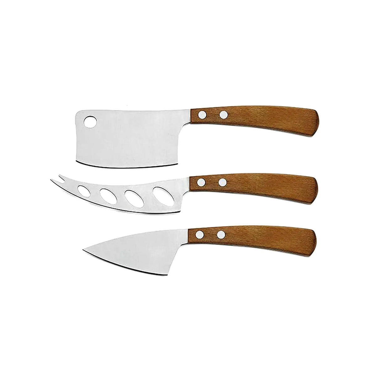 3-Piece Cheese Knife Set with Wooden Handles, photo 2 of 3