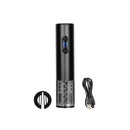 Black Rechargeable Wine Opener with Stainless Steel Corkscrew by creativegiftsdirect