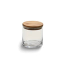 Small Round Glass Storage Container with Bamboo Lid by creativegiftsdirect