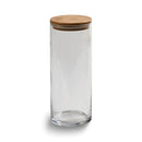 Large Round Glass Storage Container with Bamboo Lid by creativegiftsdirect