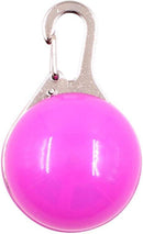 LED Luminous Pet Round Pendant Luminous Dog Tag Pet Charm Dog Flashing Tag Dog Collar Light, Suitable For Pets To Walk At Night