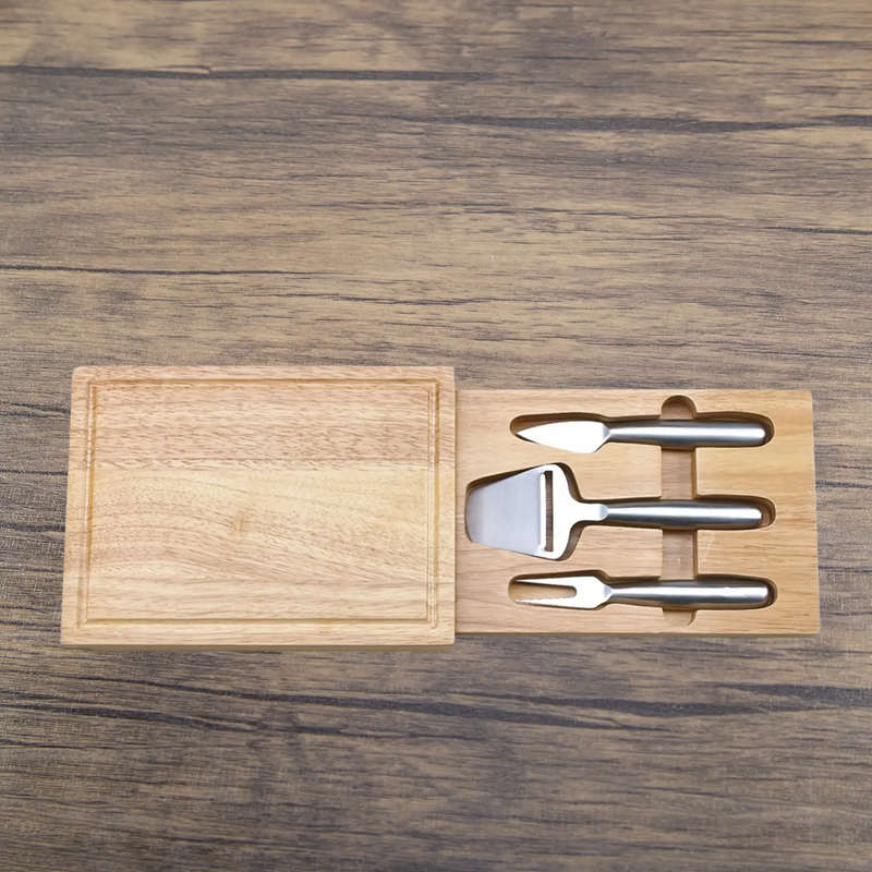Rectangular Cheeseboard with Concealed Tools, installed in a room