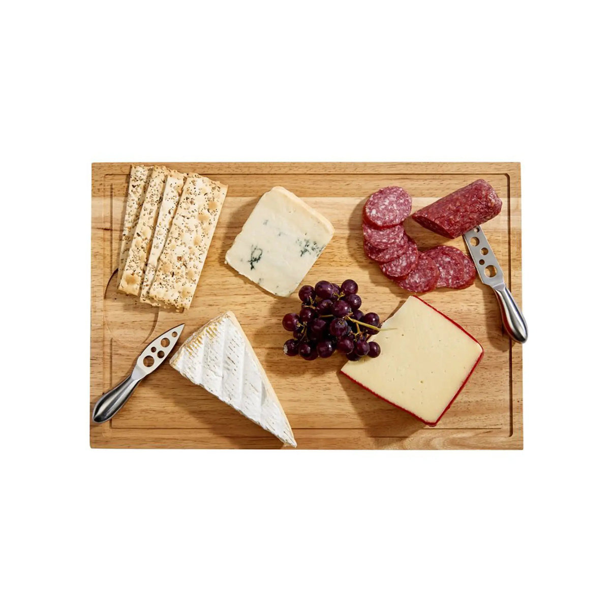 Rubberwood Cutting Board with Well - 18" x 12", photo 2 of 7