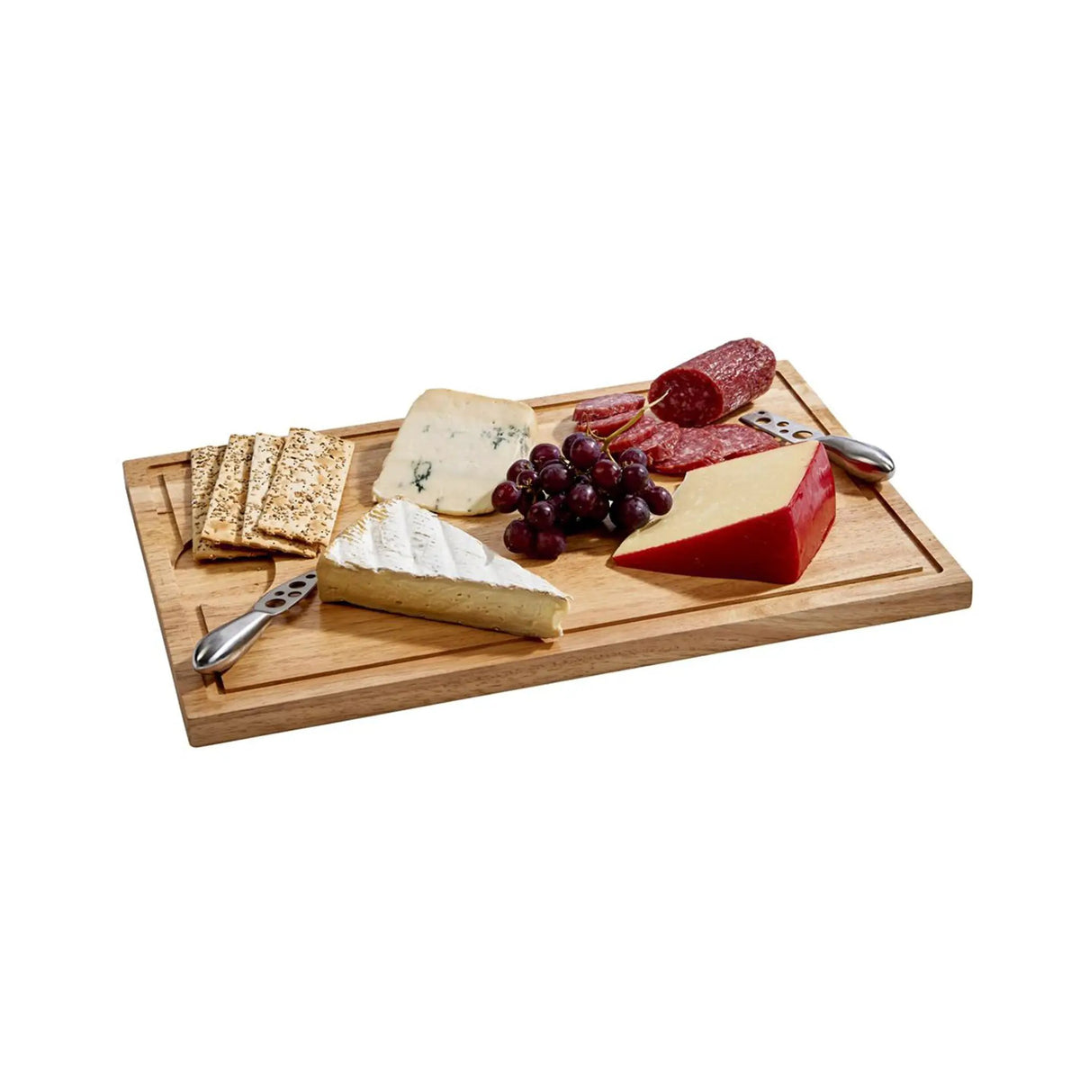 Rubberwood Cutting Board with Well - 18" x 12", photo 4 of 7