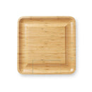 Bamboo 13'' Square Cheese Board with 4 Tools by creativegiftsdirect