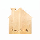 House Shaped Pine Wood Board - 13" x 14"